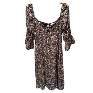 Row A Floral Dress Large NWT Flawed